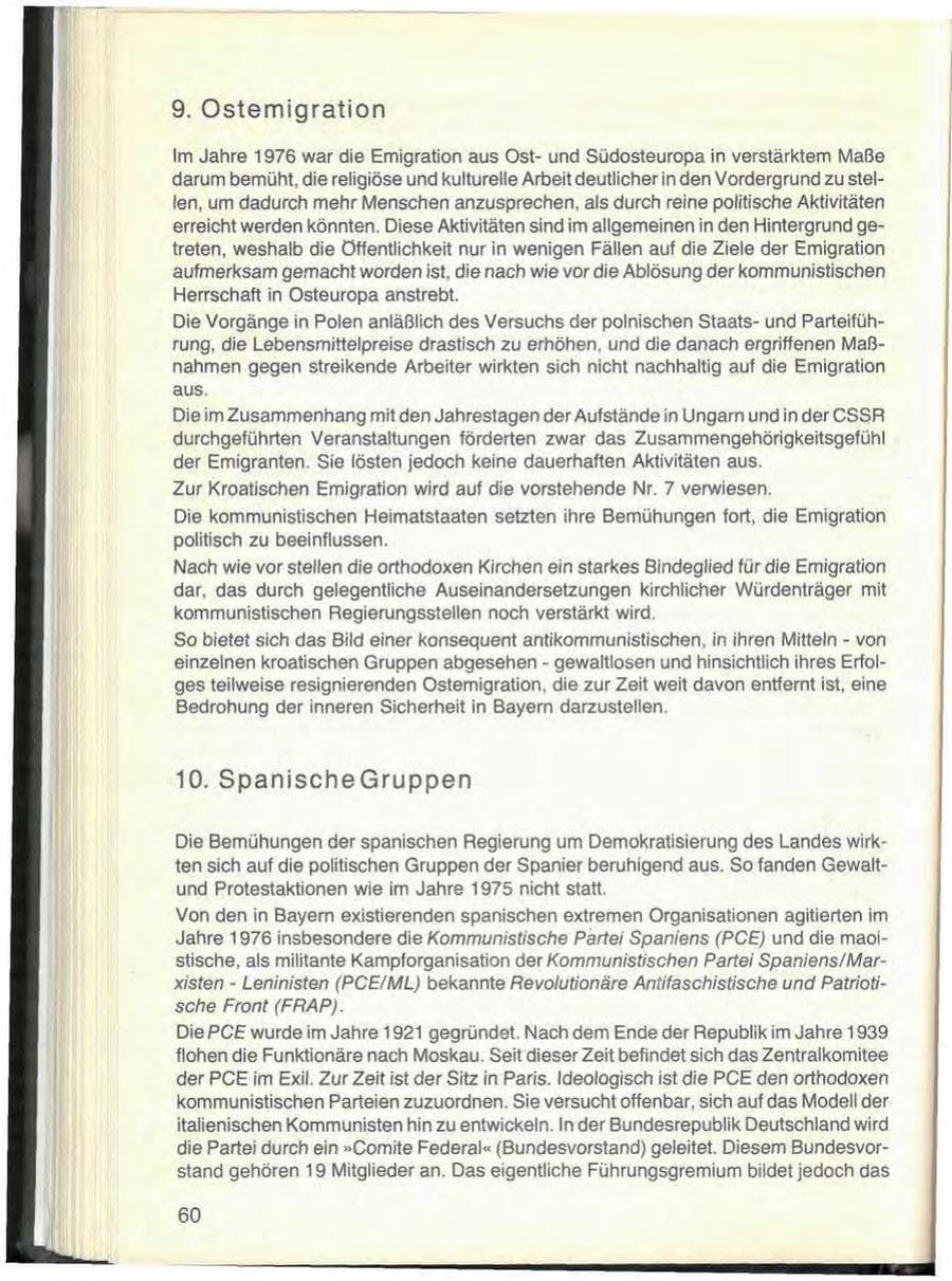 Seite 64 des Verfassungsschutzbericht 1976 Bayern