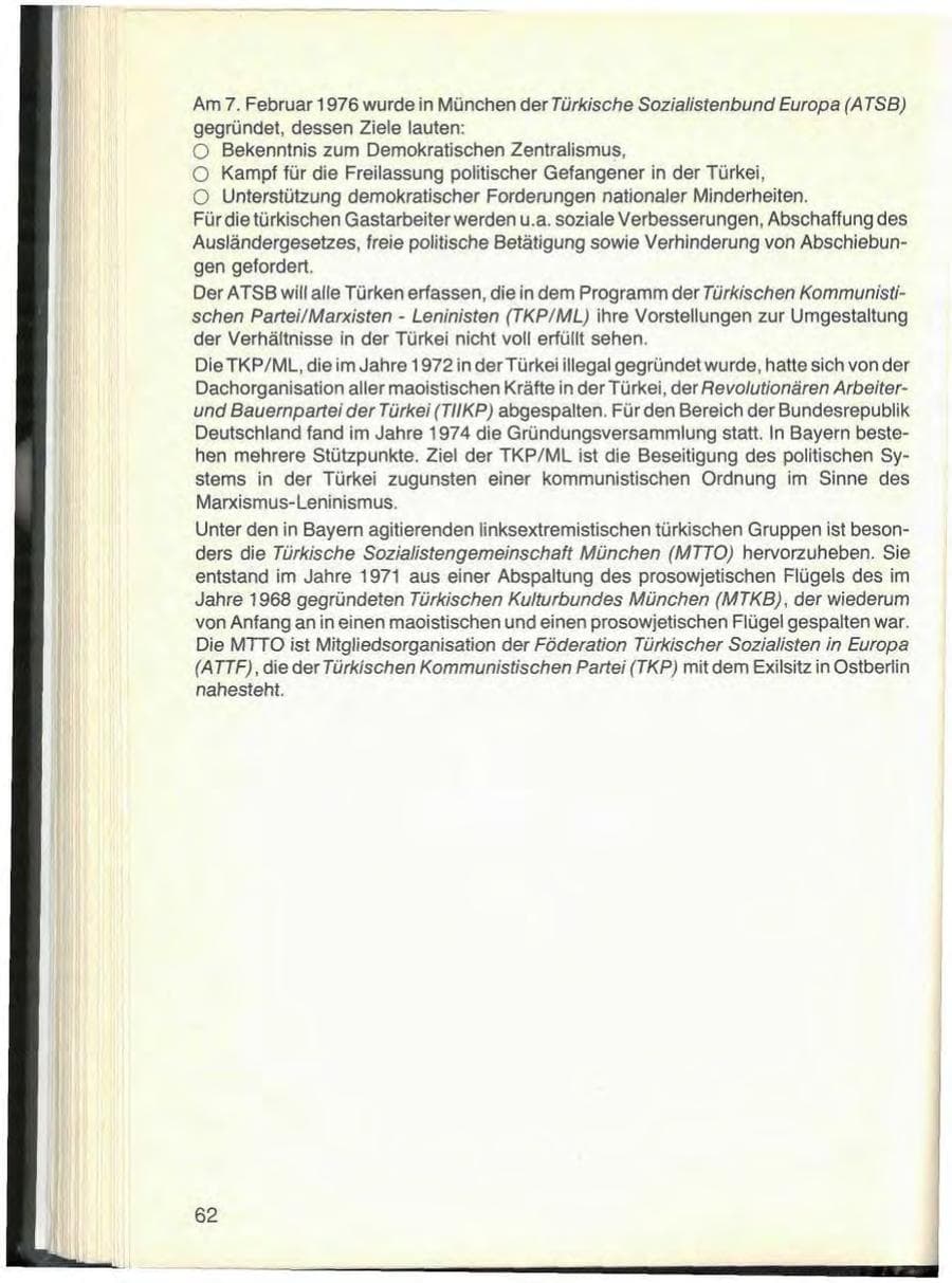 Seite 66 des Verfassungsschutzbericht 1976 Bayern