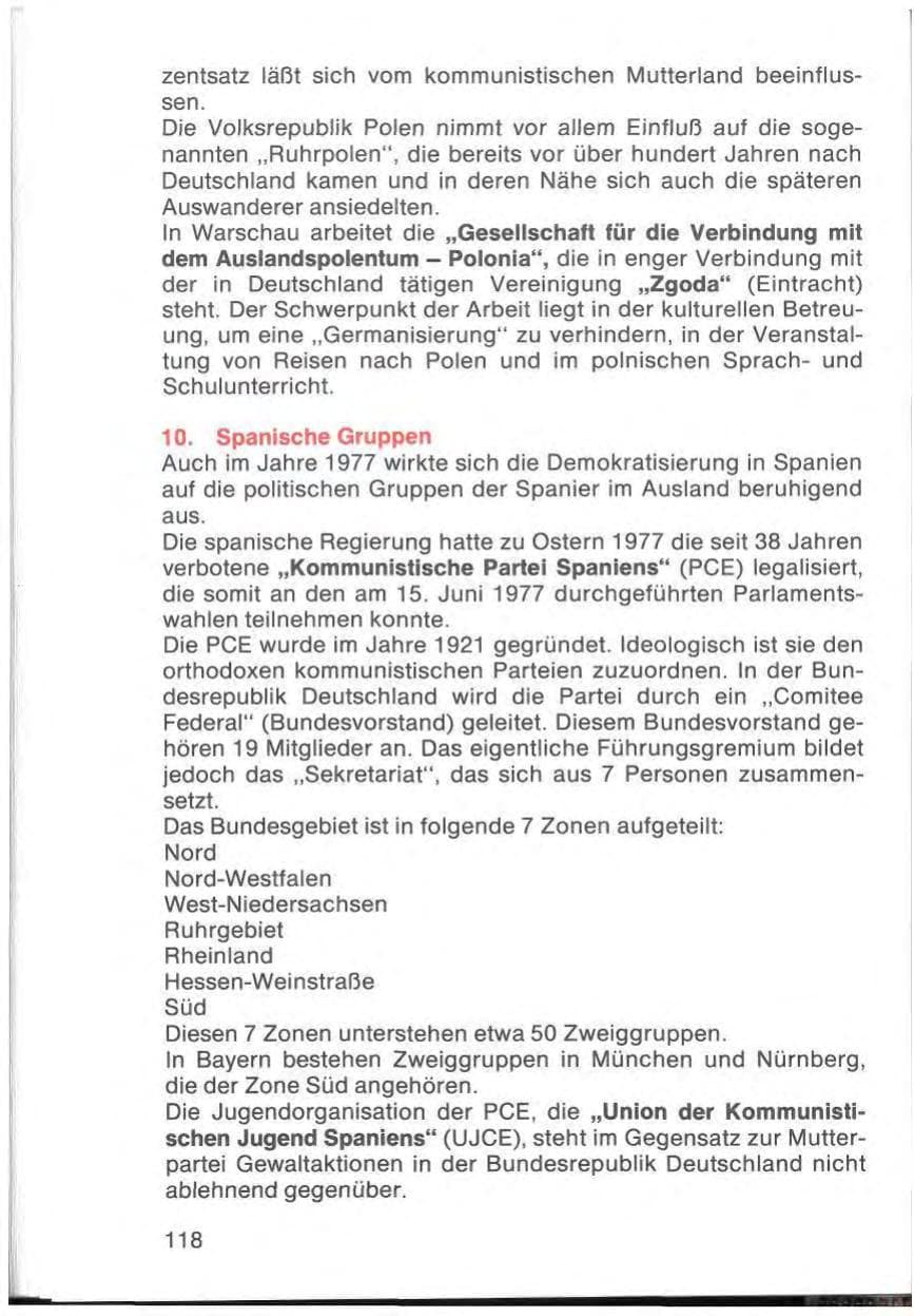 Seite 120 des Verfassungsschutzbericht 1977 Bayern