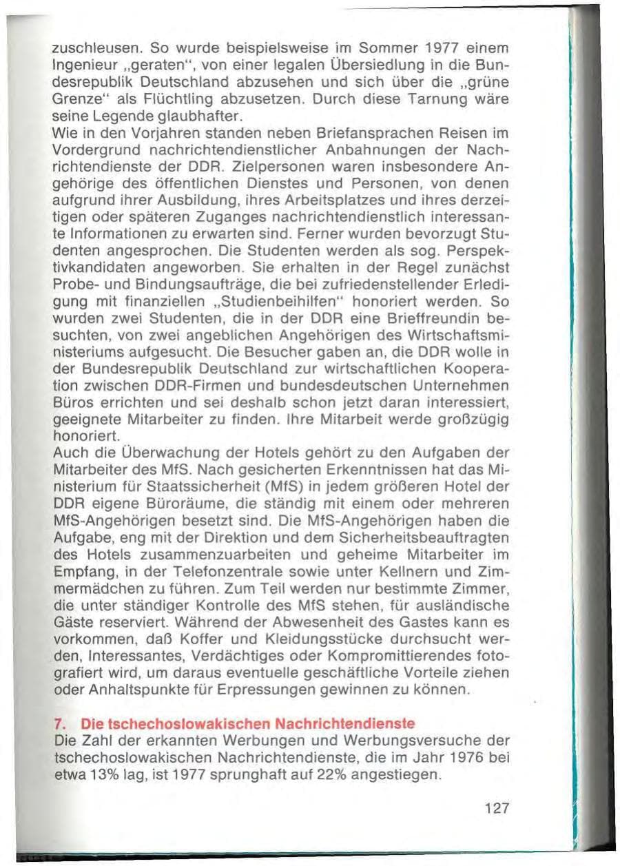Seite 129 des Verfassungsschutzbericht 1977 Bayern