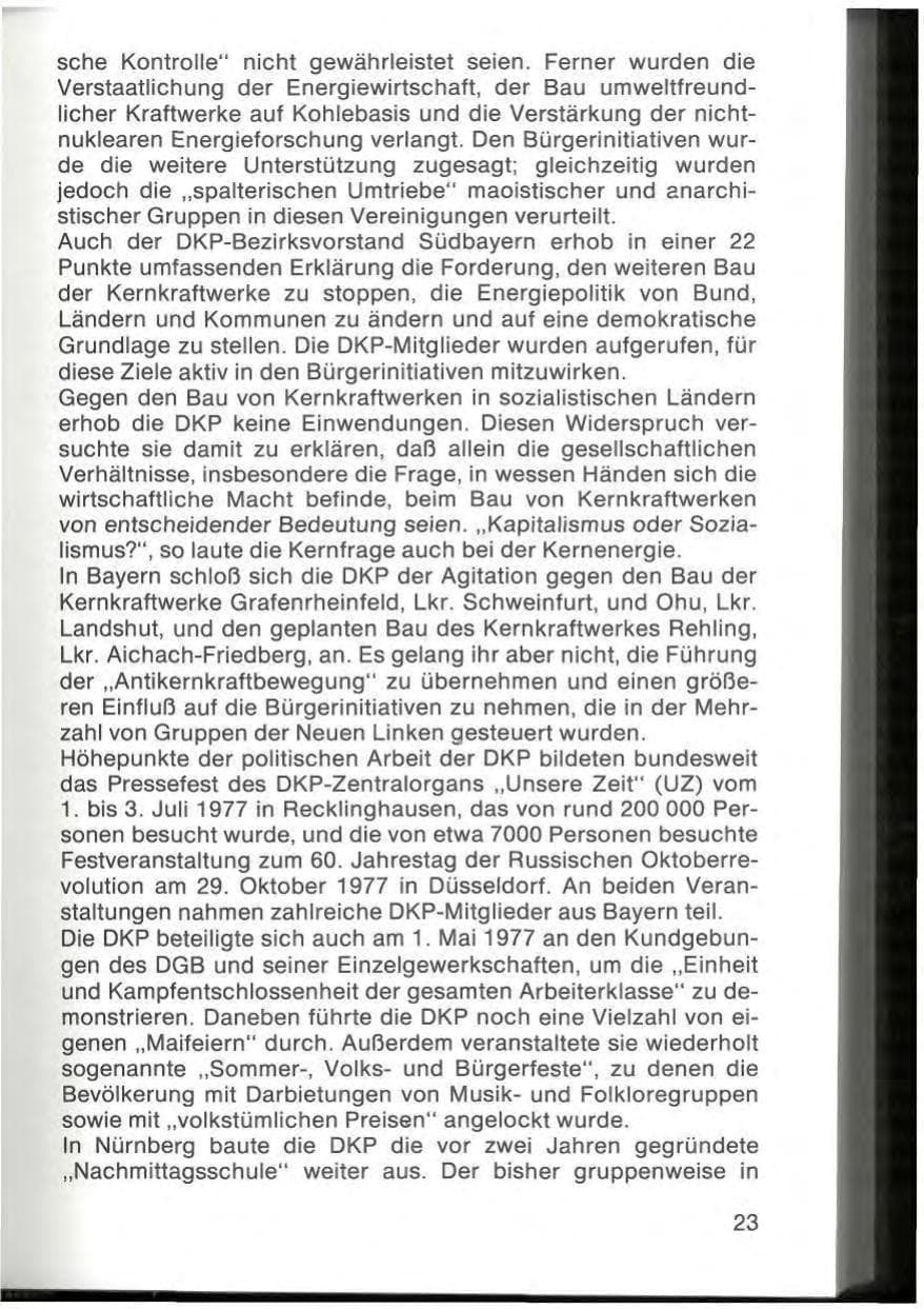 Seite 25 des Verfassungsschutzbericht 1977 Bayern