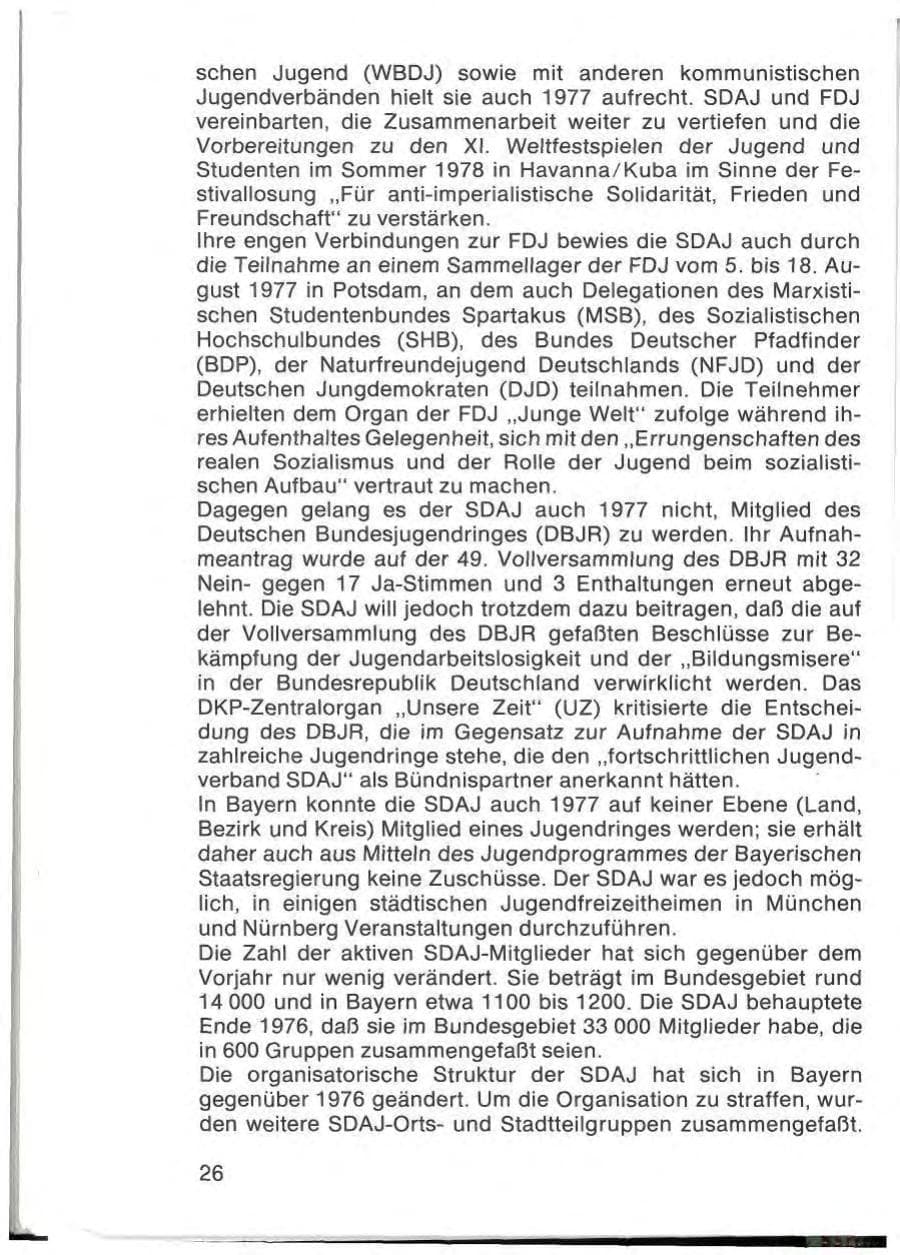 Seite 28 des Verfassungsschutzbericht 1977 Bayern