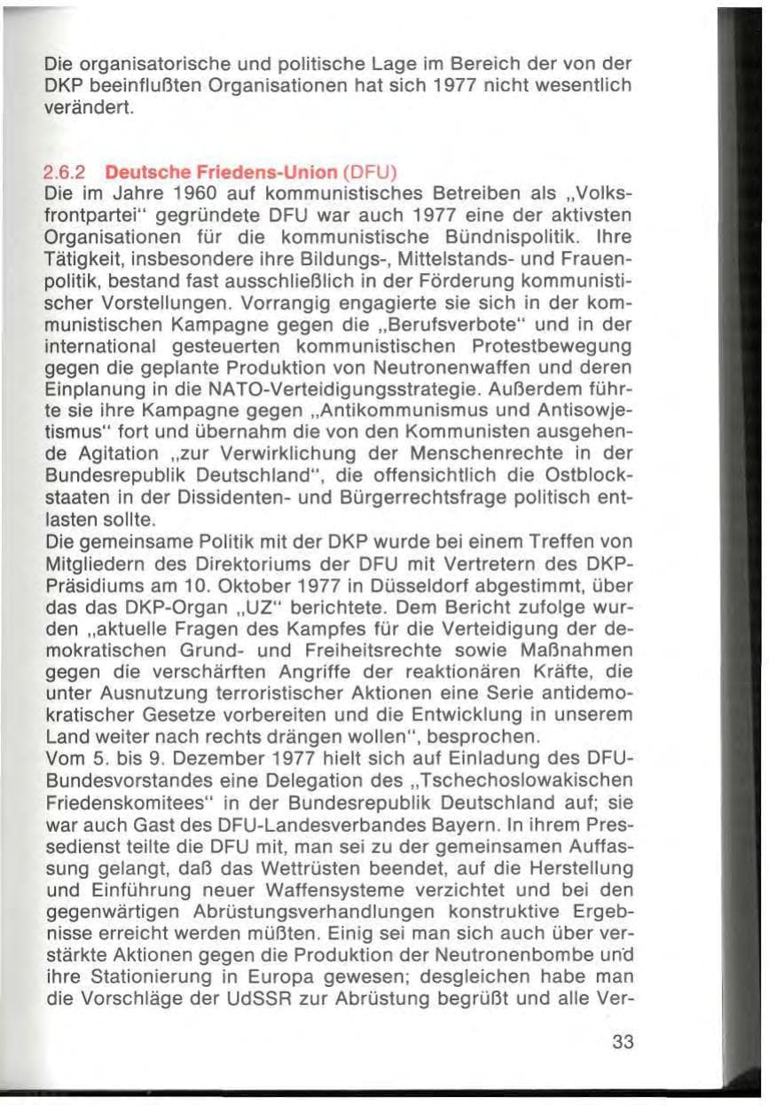 Seite 35 des Verfassungsschutzbericht 1977 Bayern