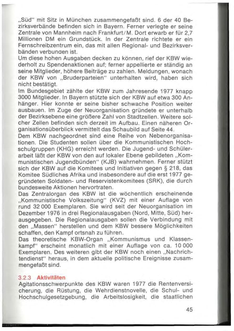 Seite 47 des Verfassungsschutzbericht 1977 Bayern