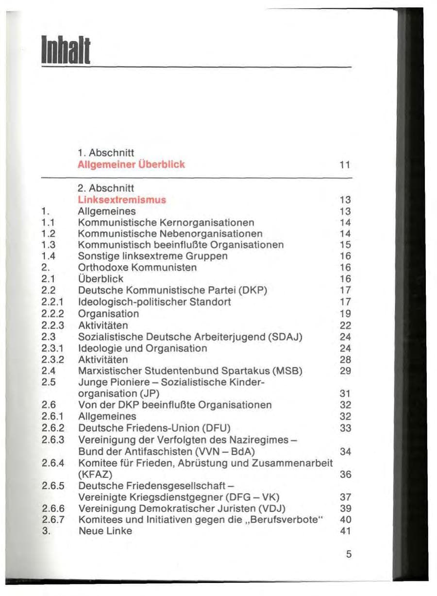 Seite 7 des Verfassungsschutzbericht 1977 Bayern