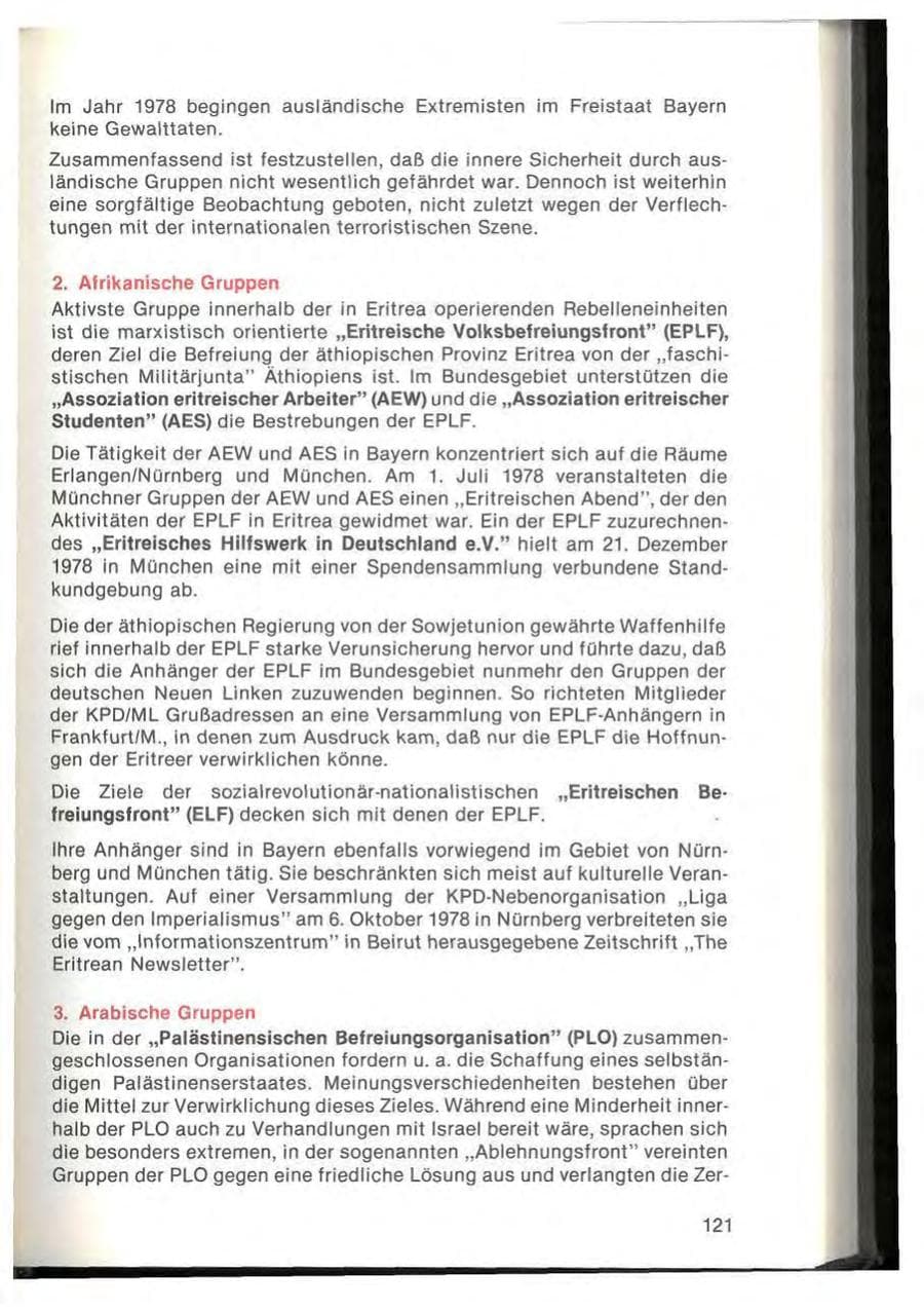 Seite 123 des Verfassungsschutzbericht 1978 Bayern