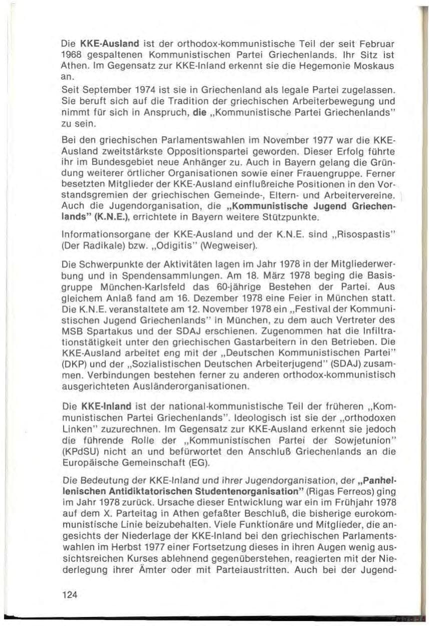 Seite 126 des Verfassungsschutzbericht 1978 Bayern