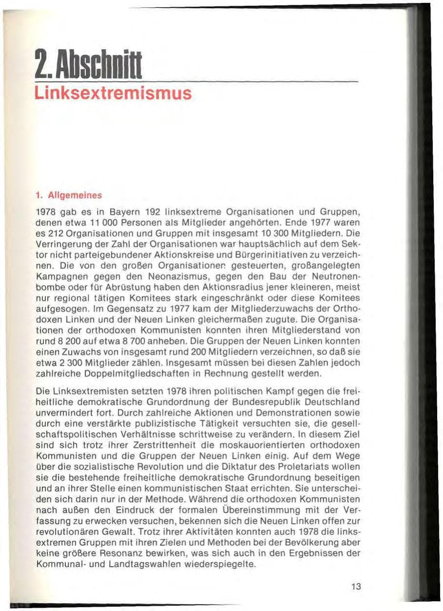 Seite 15 des Verfassungsschutzbericht 1978 Bayern
