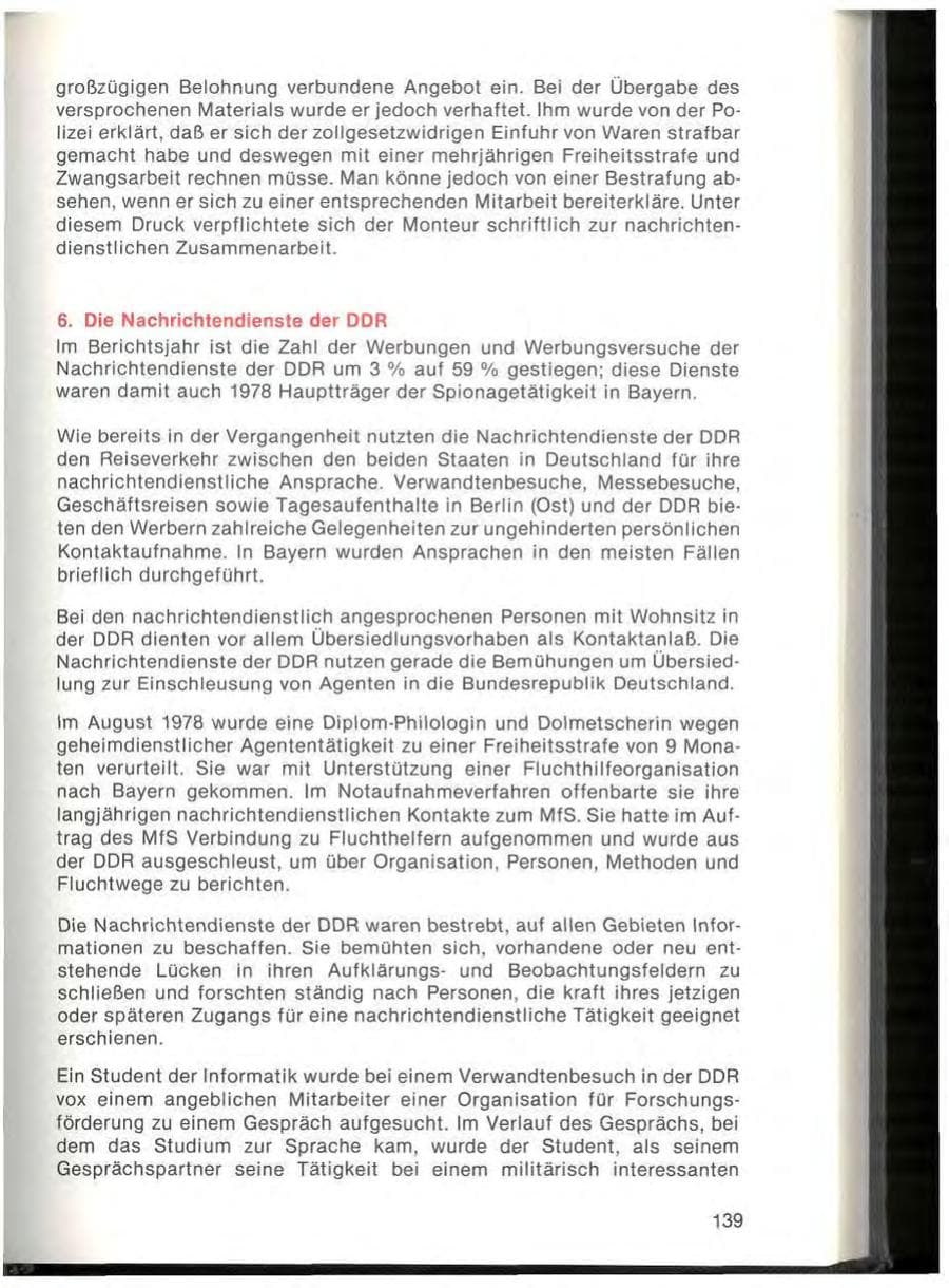 Seite 141 des Verfassungsschutzbericht 1978 Bayern