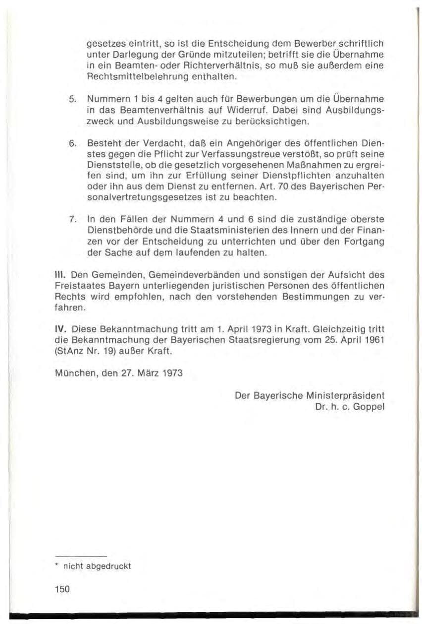 Seite 152 des Verfassungsschutzbericht 1978 Bayern