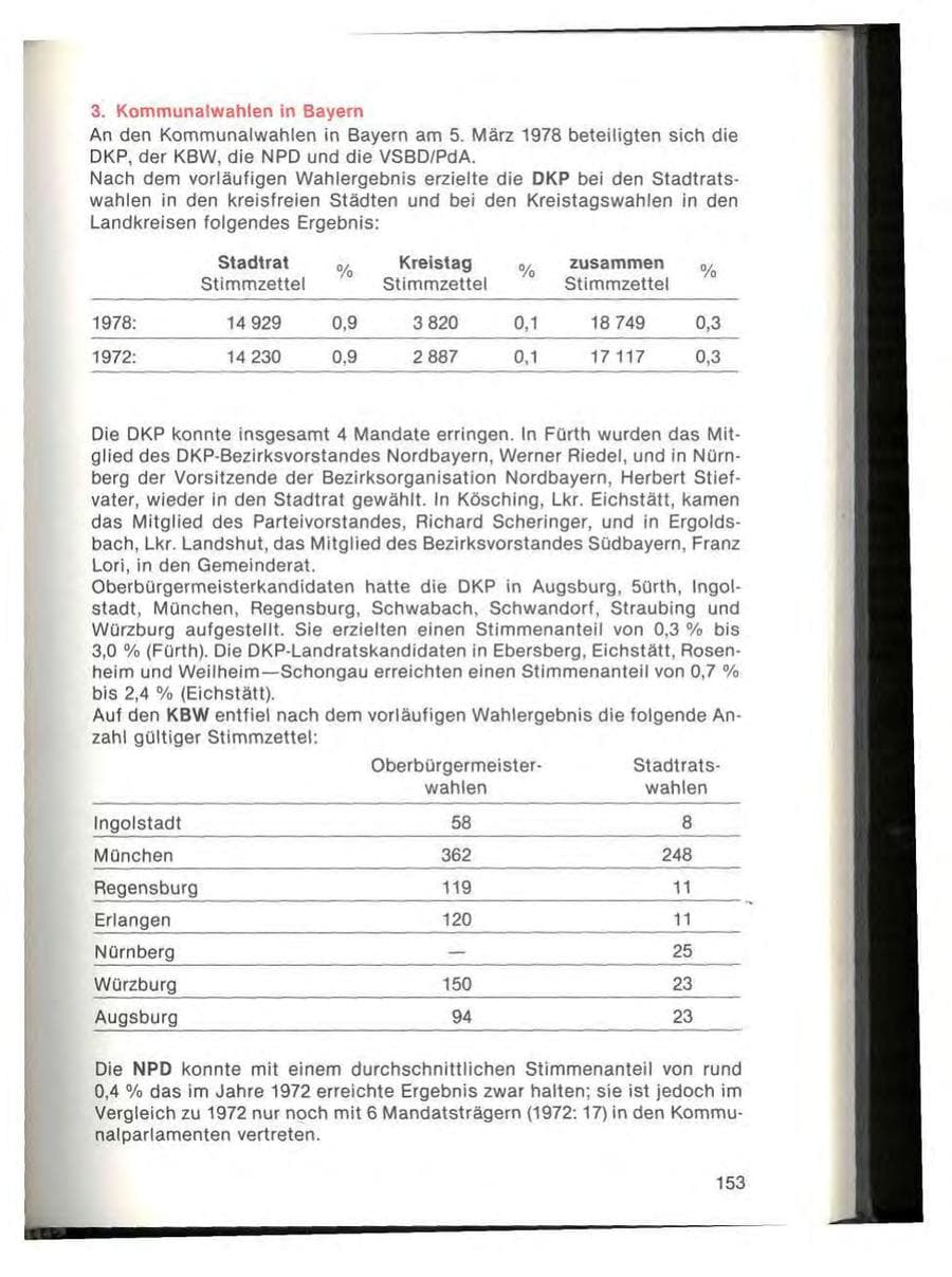 Seite 155 des Verfassungsschutzbericht 1978 Bayern