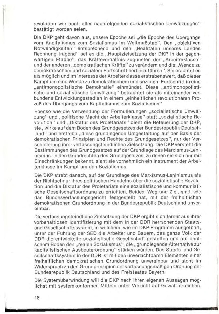 Seite 20 des Verfassungsschutzbericht 1978 Bayern