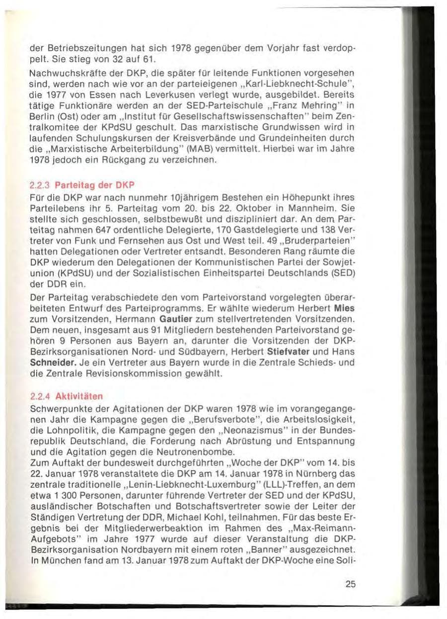 Seite 27 des Verfassungsschutzbericht 1978 Bayern