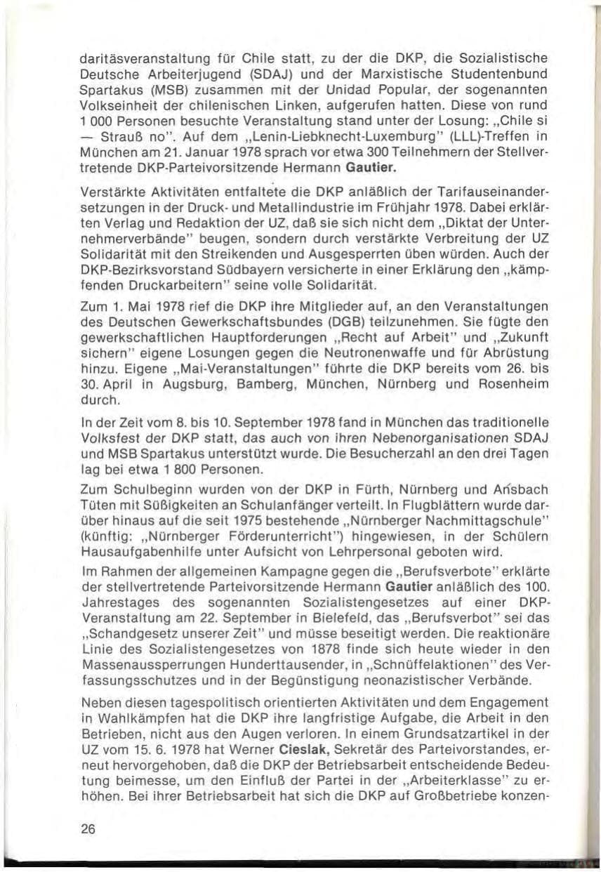Seite 28 des Verfassungsschutzbericht 1978 Bayern