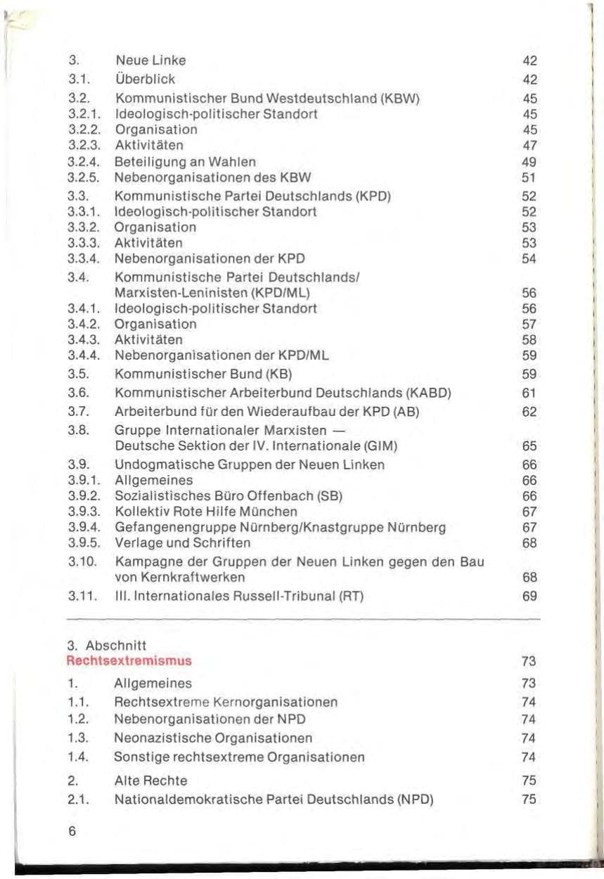 Seite 8 des Verfassungsschutzbericht 1978 Bayern