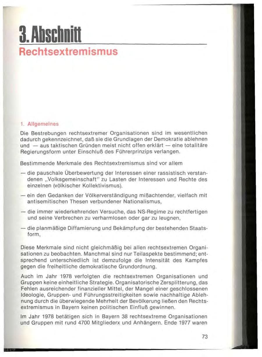 Seite 75 des Verfassungsschutzbericht 1978 Bayern