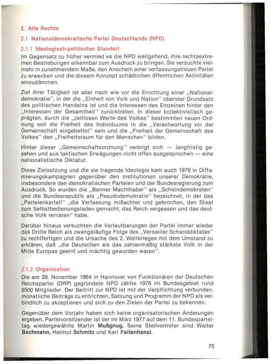 Seite 77 des Verfassungsschutzbericht 1978 Bayern