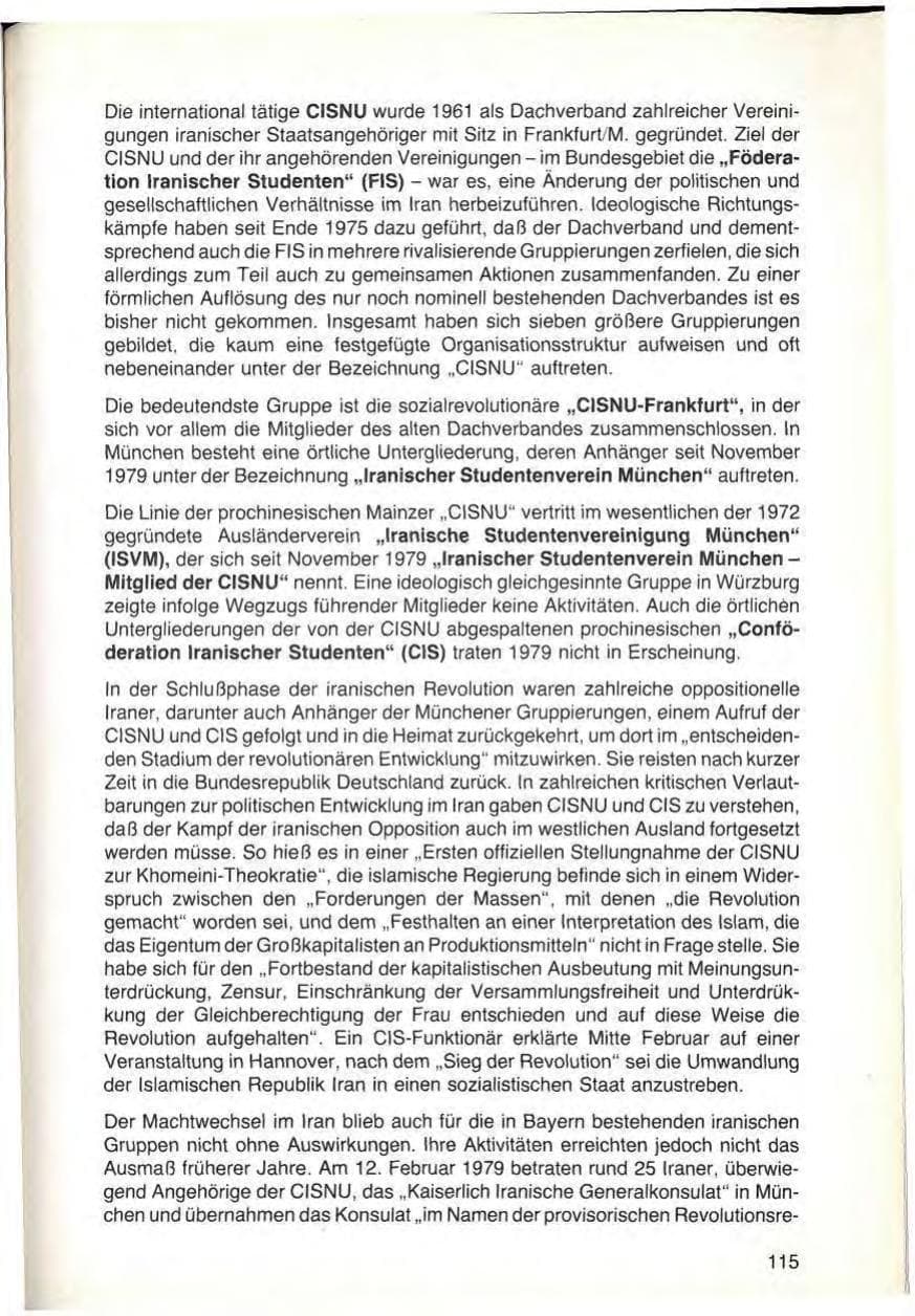 Seite 117 des Verfassungsschutzbericht 1979 Bayern