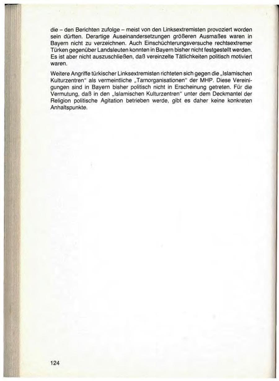 Seite 126 des Verfassungsschutzbericht 1979 Bayern
