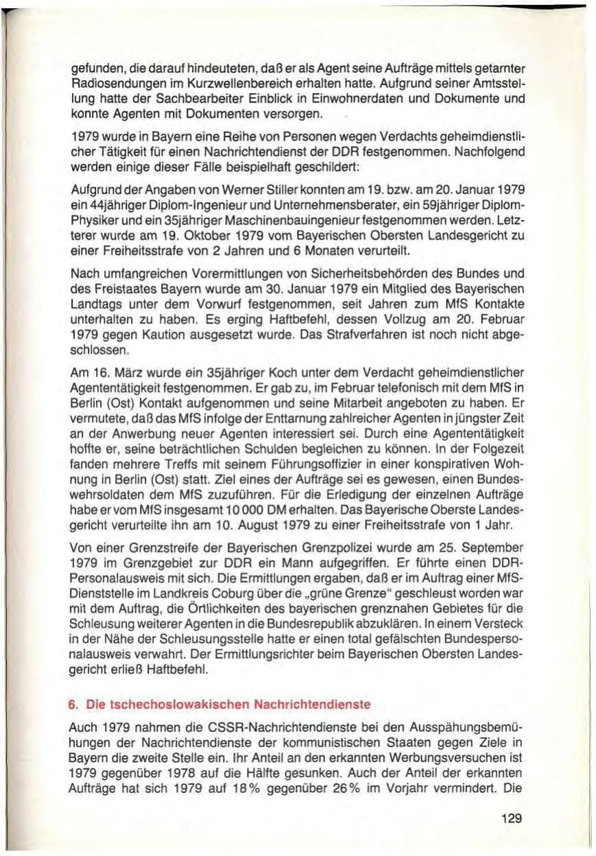 Seite 131 des Verfassungsschutzbericht 1979 Bayern