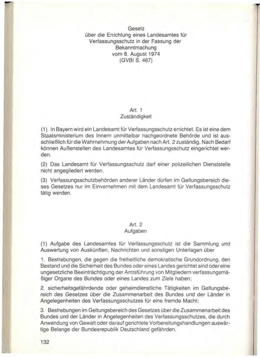 Seite 134 des Verfassungsschutzbericht 1979 Bayern