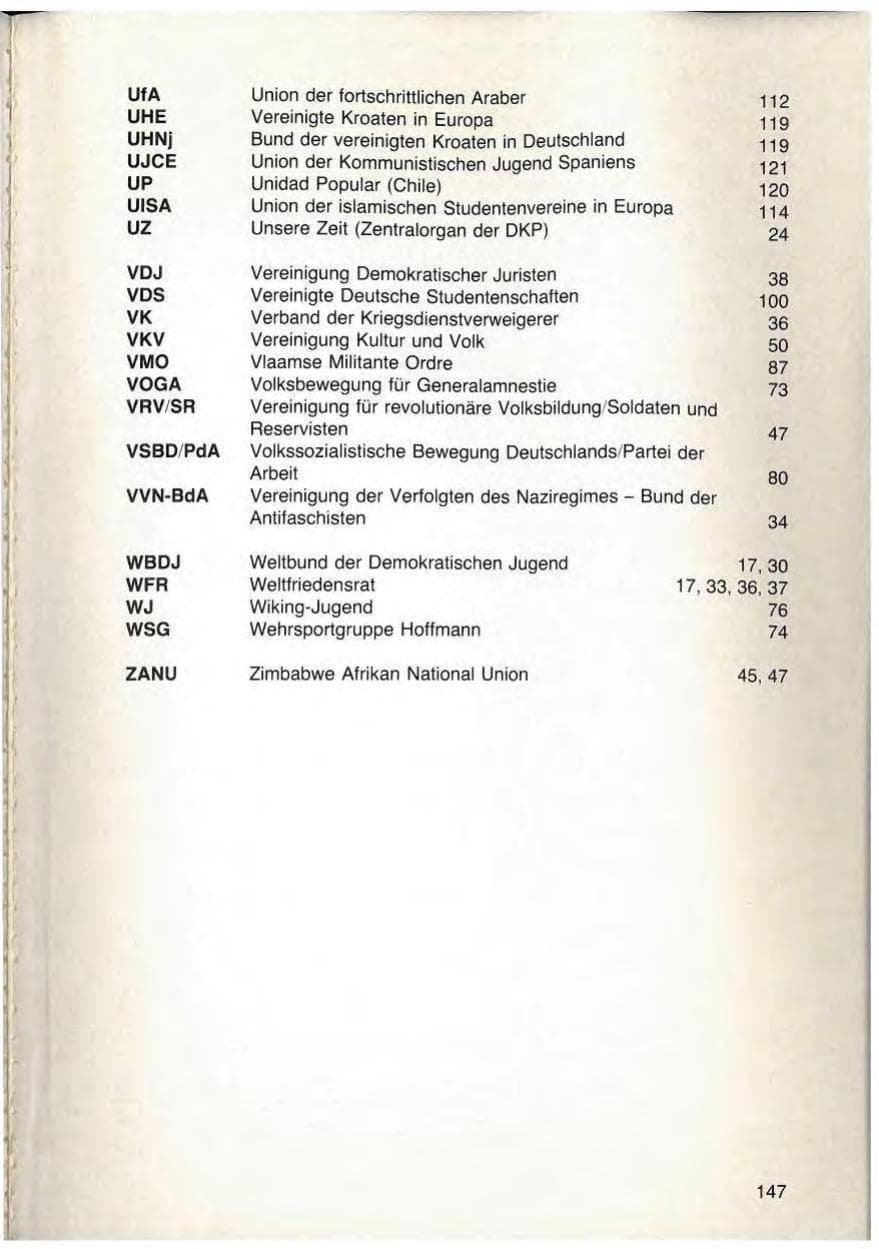 Seite 149 des Verfassungsschutzbericht 1979 Bayern