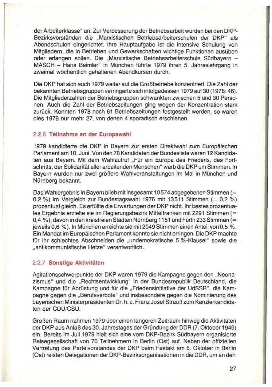 Seite 29 des Verfassungsschutzbericht 1979 Bayern