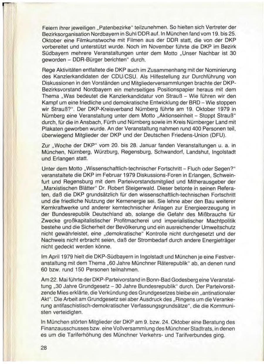 Seite 30 des Verfassungsschutzbericht 1979 Bayern