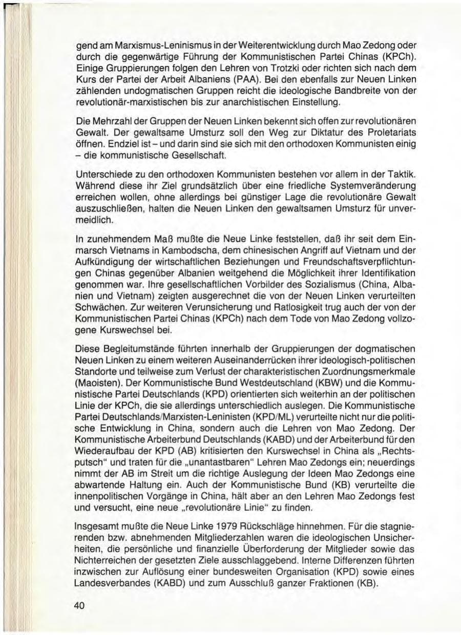 Seite 42 des Verfassungsschutzbericht 1979 Bayern