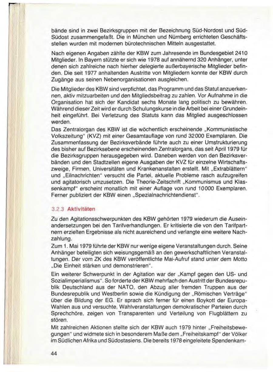 Seite 46 des Verfassungsschutzbericht 1979 Bayern