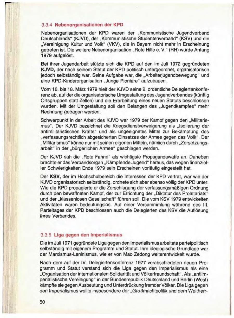 Seite 52 des Verfassungsschutzbericht 1979 Bayern