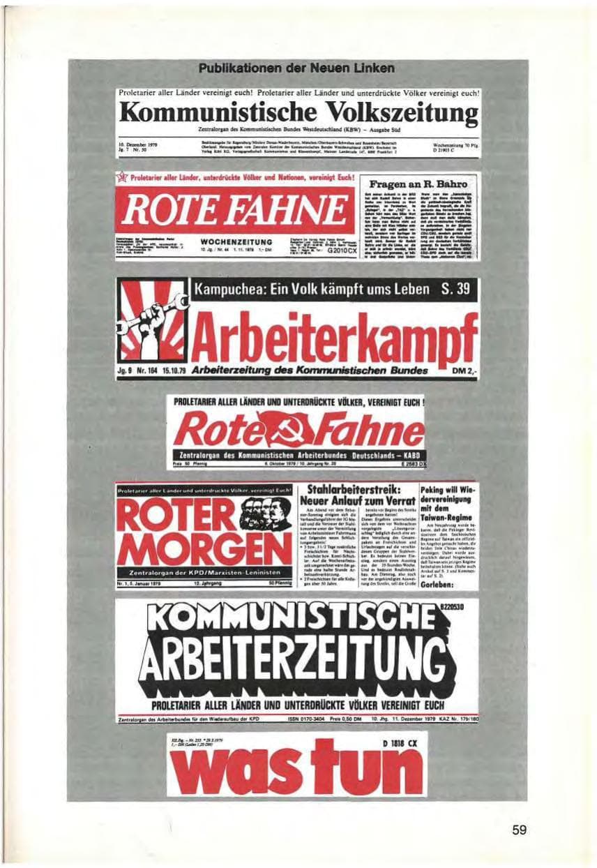 Seite 61 des Verfassungsschutzbericht 1979 Bayern