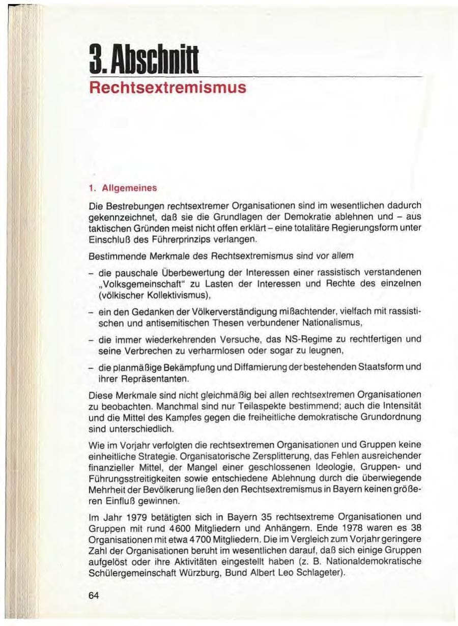 Seite 66 des Verfassungsschutzbericht 1979 Bayern