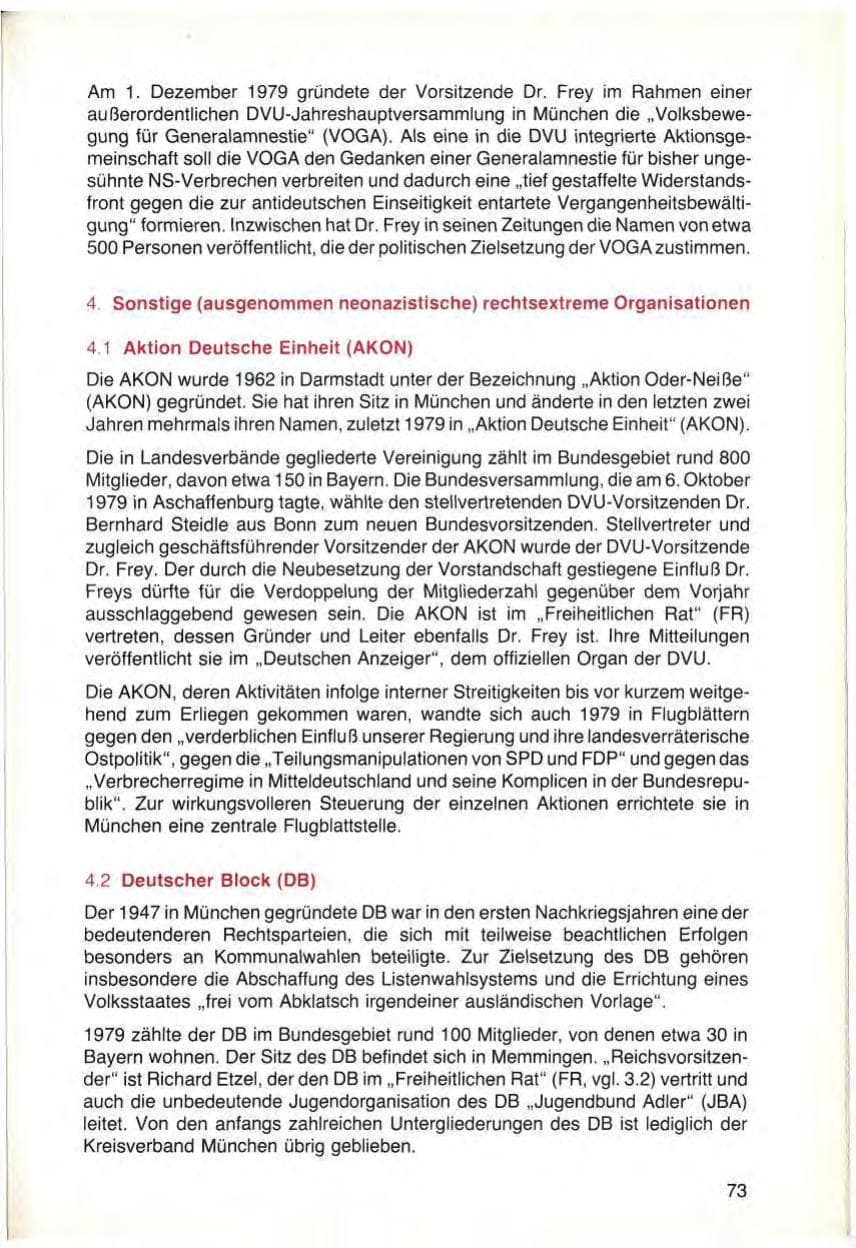 Seite 75 des Verfassungsschutzbericht 1979 Bayern