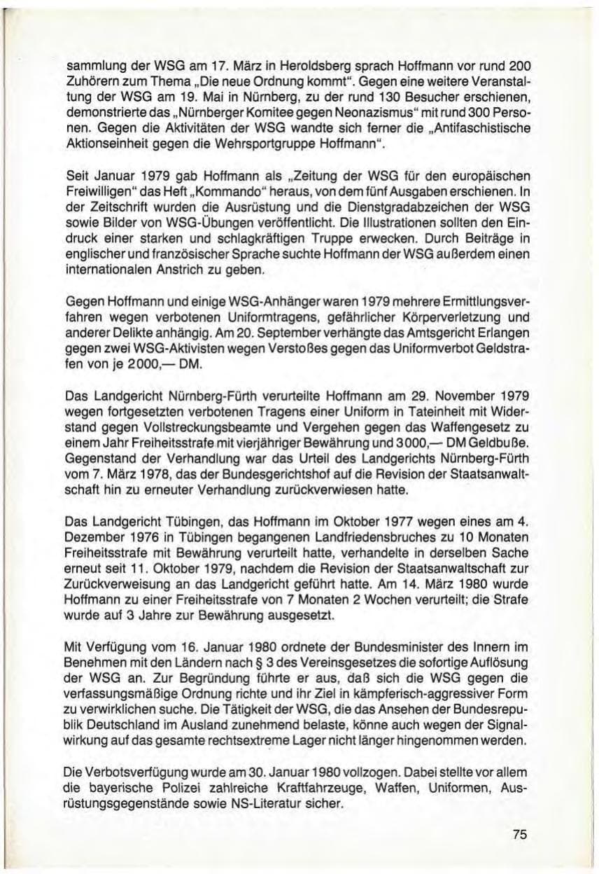 Seite 77 des Verfassungsschutzbericht 1979 Bayern