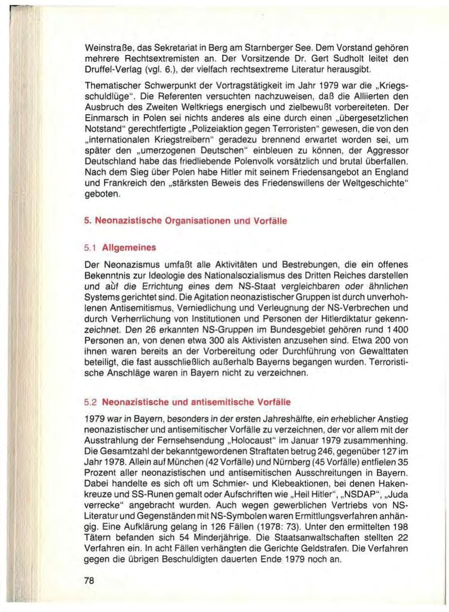 Seite 80 des Verfassungsschutzbericht 1979 Bayern