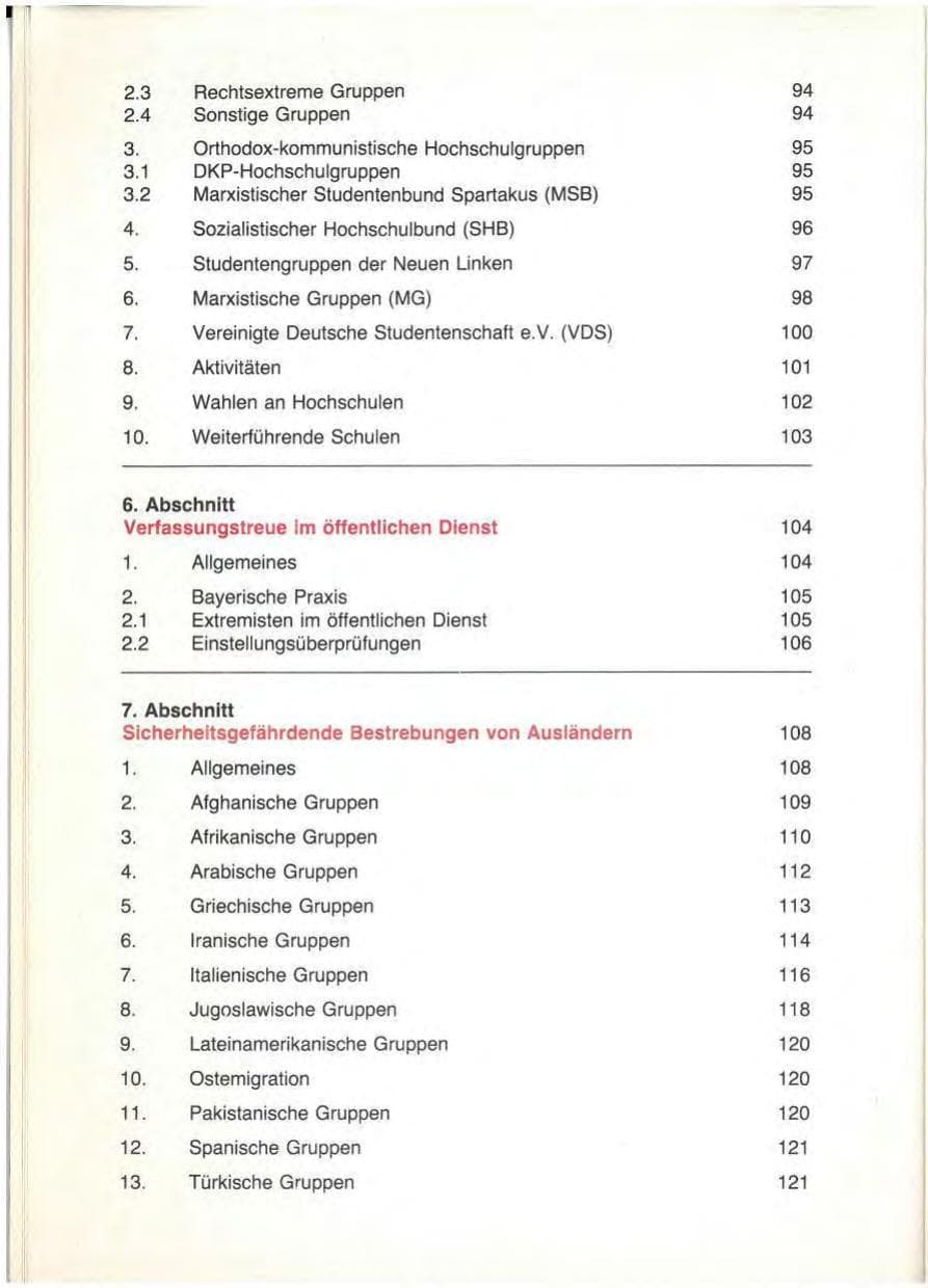 Seite 10 des Verfassungsschutzbericht 1979 Bayern