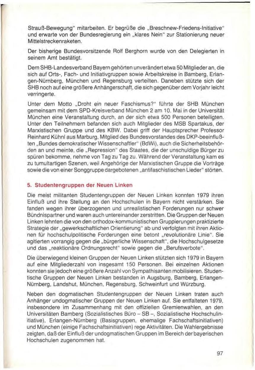 Seite 99 des Verfassungsschutzbericht 1979 Bayern