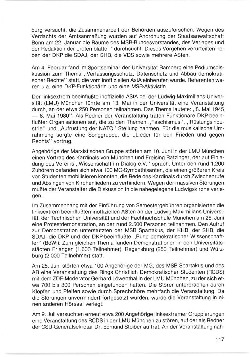 Seite 118 des Verfassungsschutzbericht 1980 Bayern