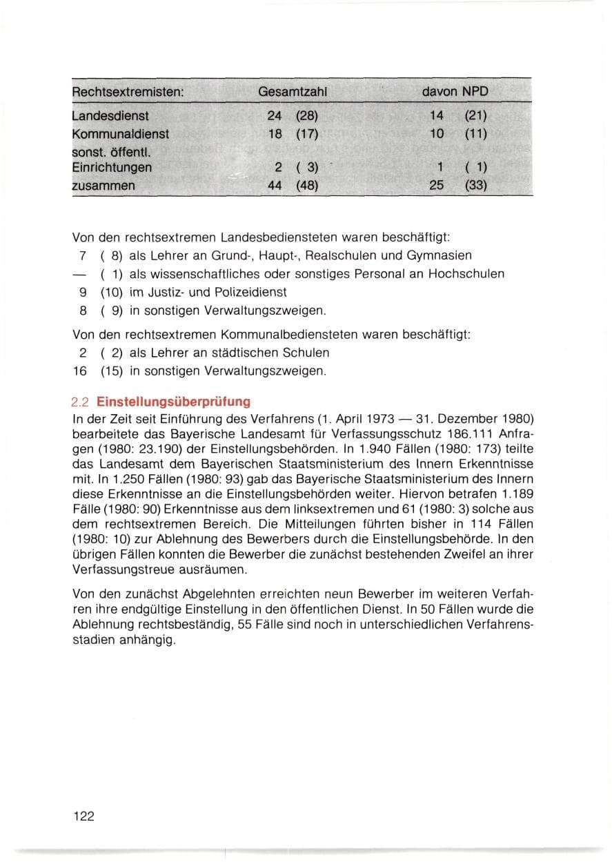 Seite 123 des Verfassungsschutzbericht 1980 Bayern