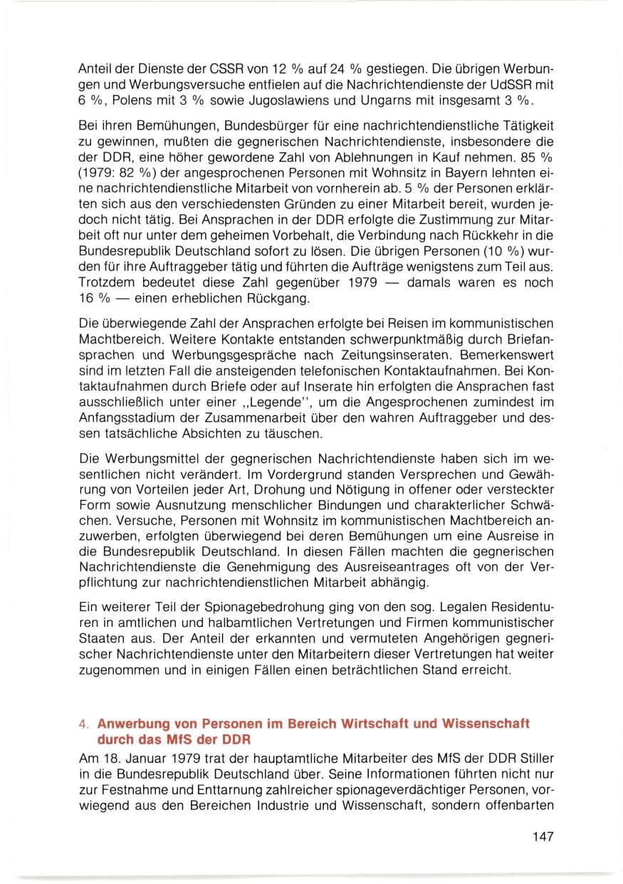 Seite 148 des Verfassungsschutzbericht 1980 Bayern