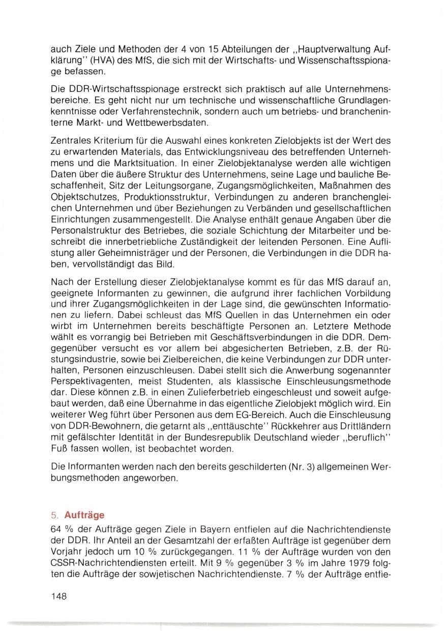 Seite 149 des Verfassungsschutzbericht 1980 Bayern