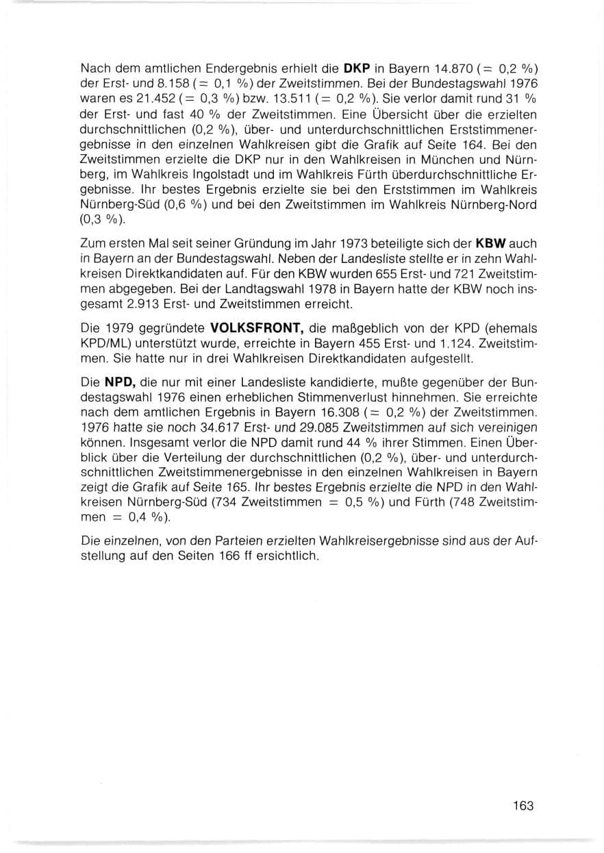 Seite 164 des Verfassungsschutzbericht 1980 Bayern