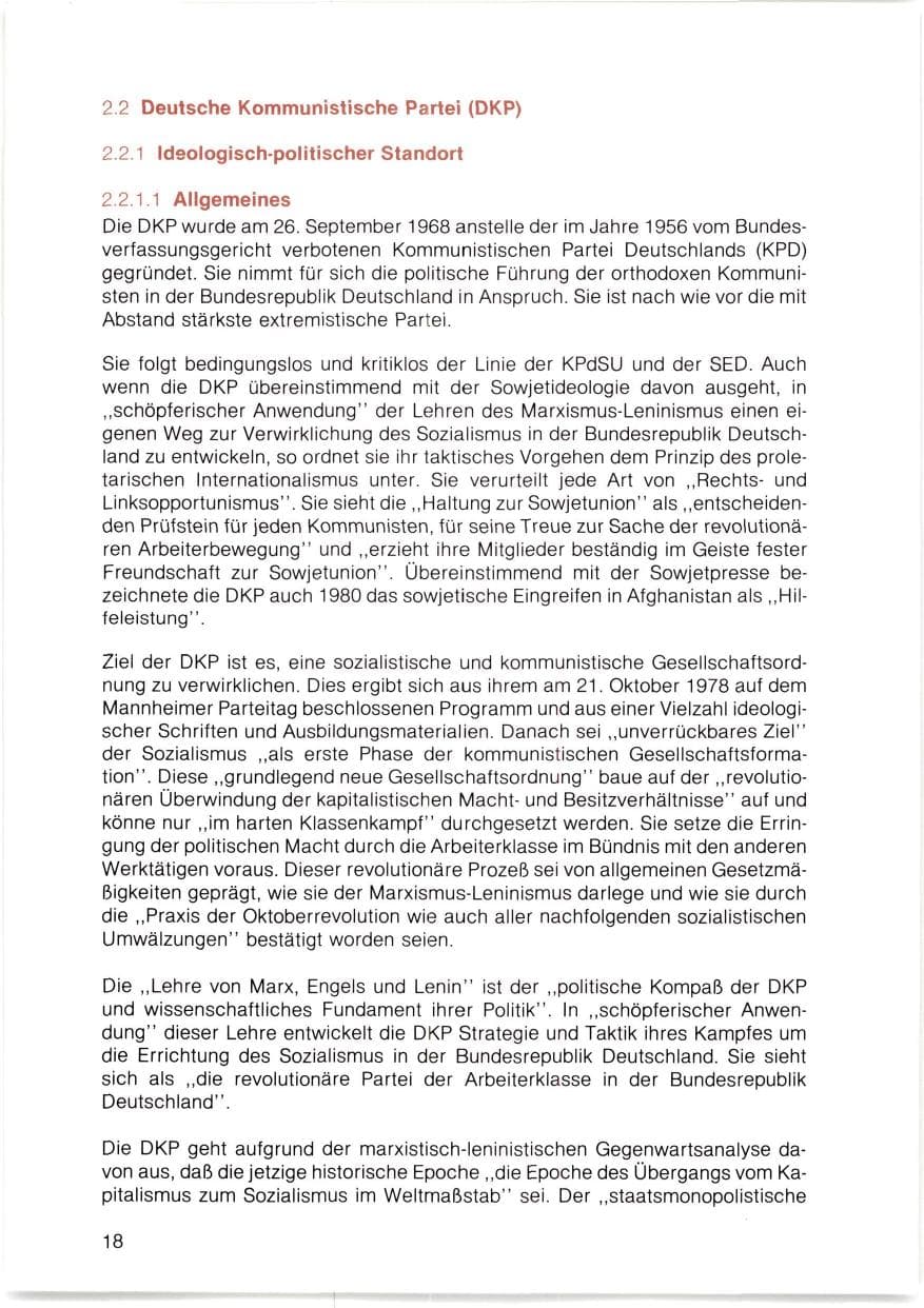 Seite 19 des Verfassungsschutzbericht 1980 Bayern