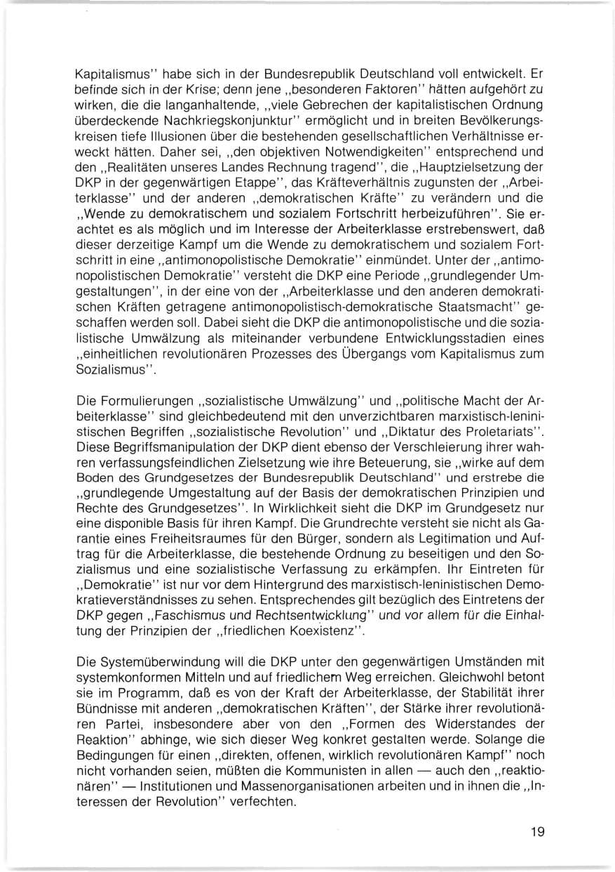Seite 20 des Verfassungsschutzbericht 1980 Bayern