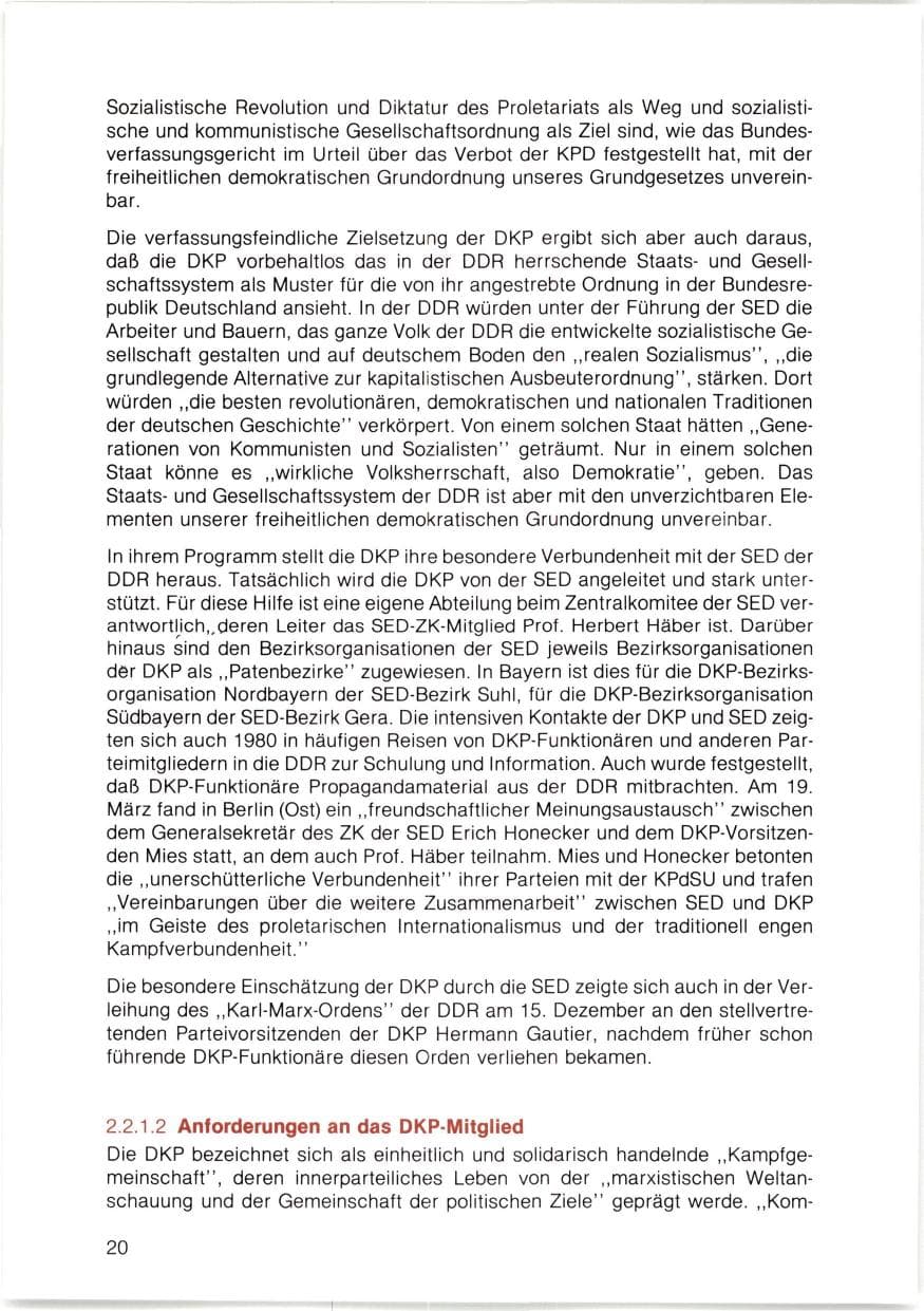 Seite 21 des Verfassungsschutzbericht 1980 Bayern
