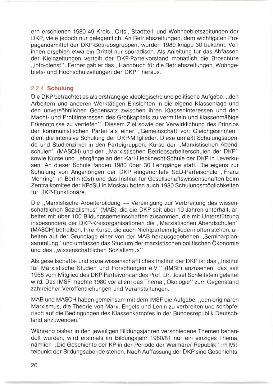 Seite 27 des Verfassungsschutzbericht 1980 Bayern