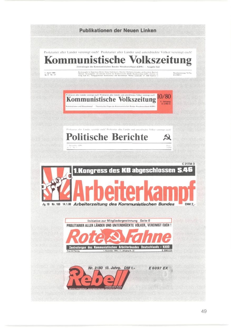 Seite 50 des Verfassungsschutzbericht 1980 Bayern