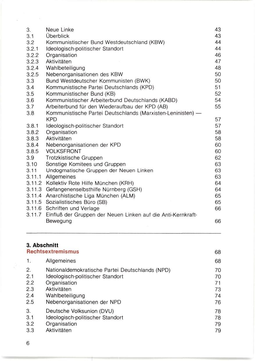 Seite 7 des Verfassungsschutzbericht 1980 Bayern