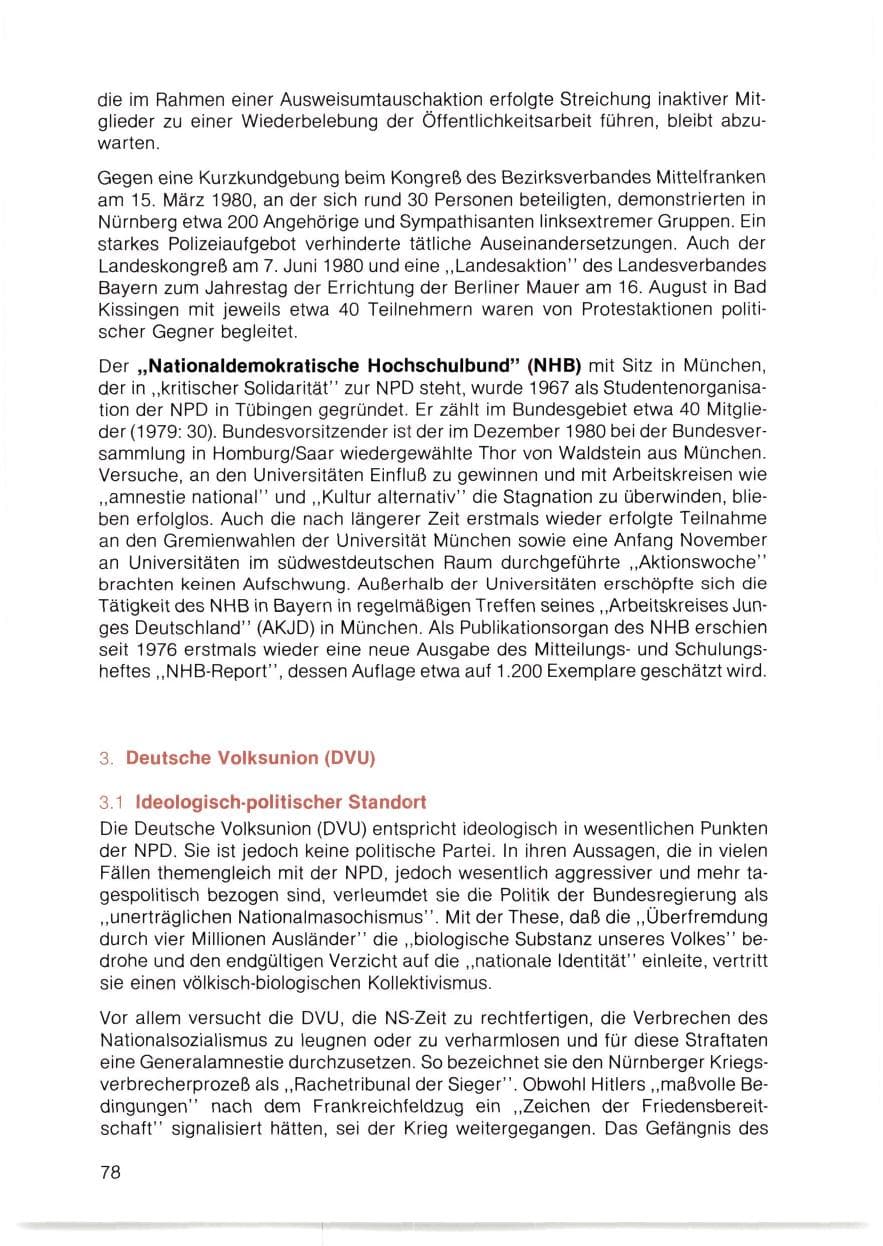 Seite 79 des Verfassungsschutzbericht 1980 Bayern